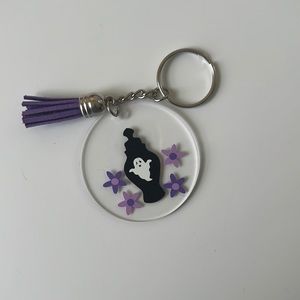 Ghost in a bottle key chain